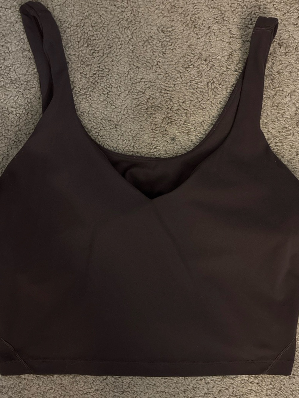 lululemon athletica Brown Cropped Align Tank Top